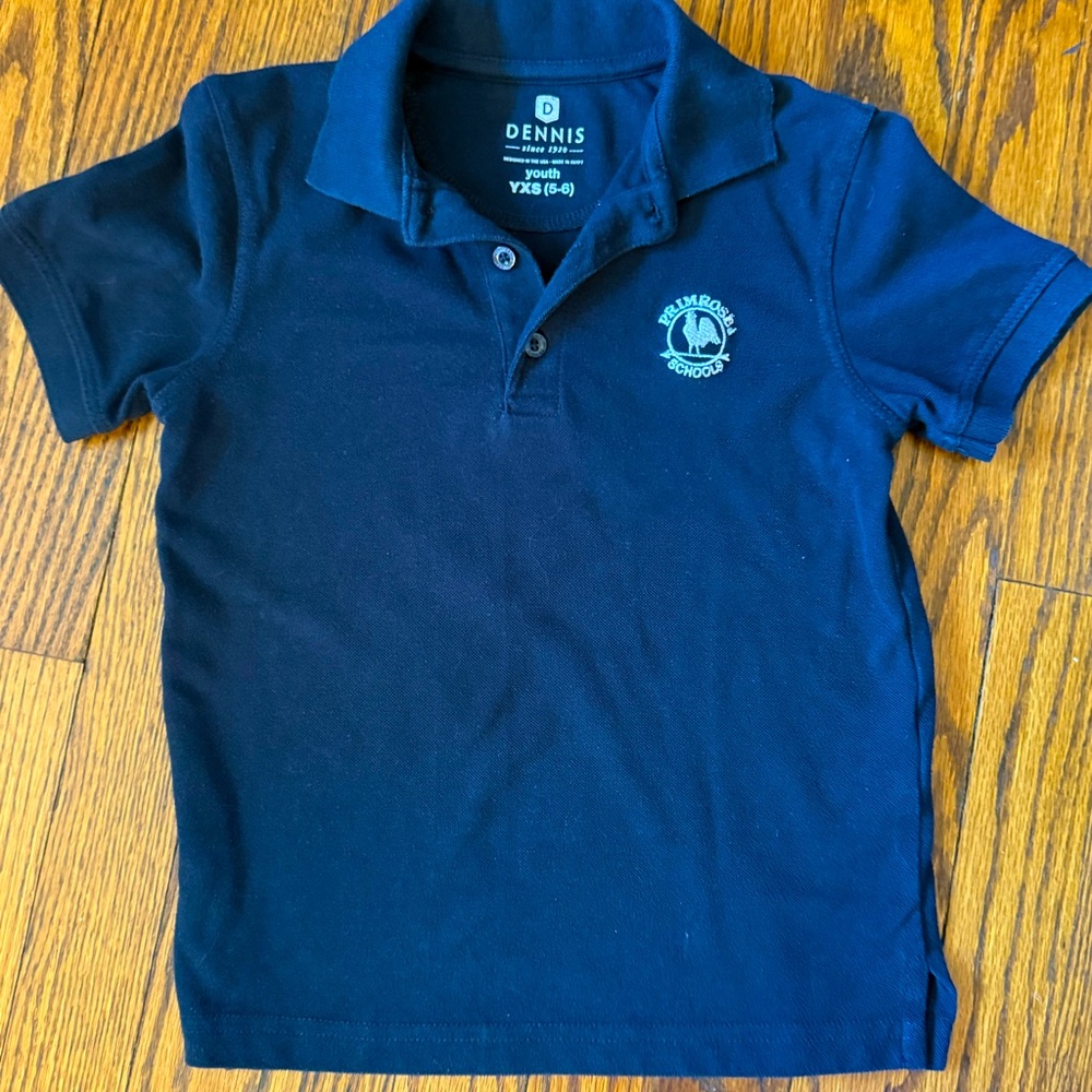 Primrose Uniform Navy Short Sleeve Polo YXS 5/6